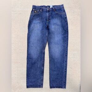 Cinch Men’s Jeans 35x36 Blue Denim Straight Fit Western Cowboy Made in Mexico